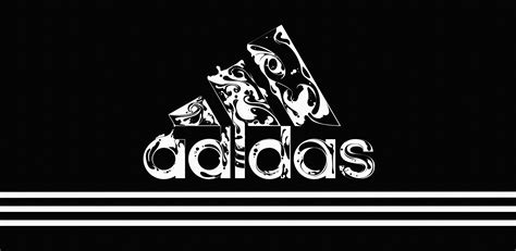 logo adidas black